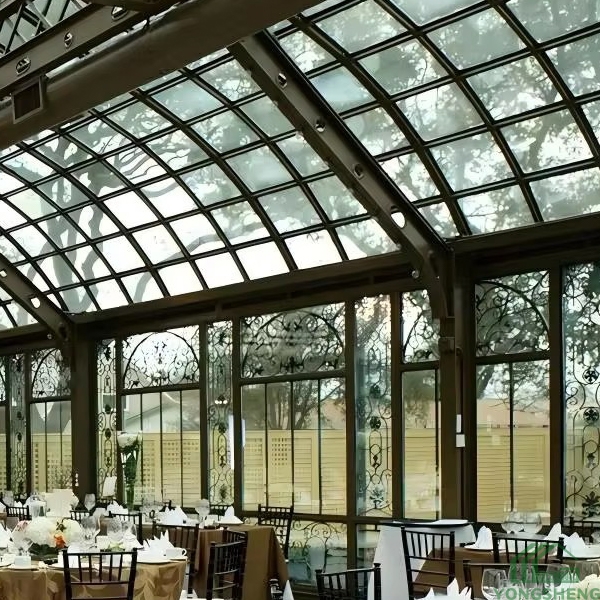 Large Glass Greenhouse for Wedding